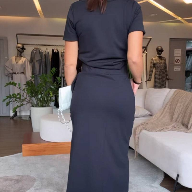 Ladies' V-Neck Tops and Skirts