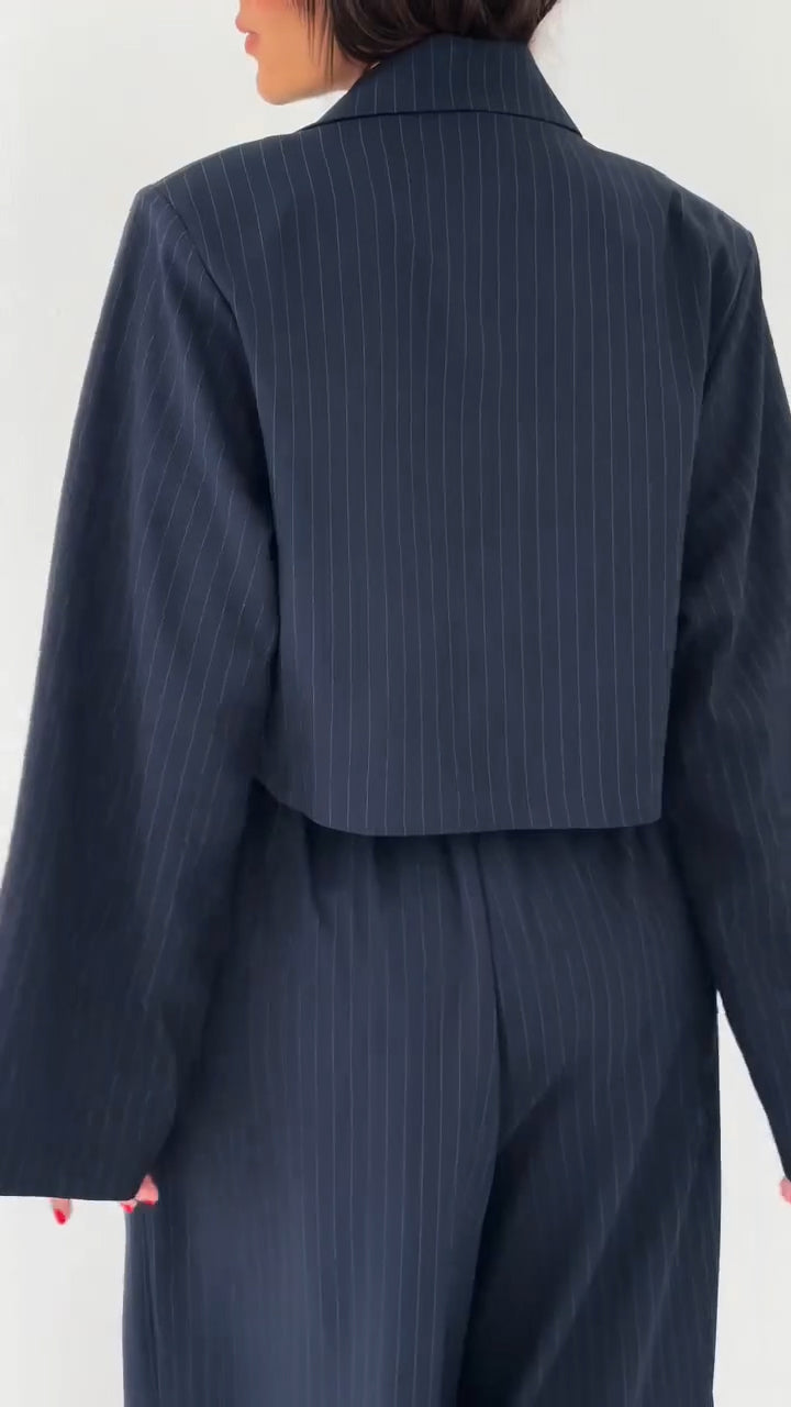 Ladies' Strapless Jumpsuit+ Jacket Style Commuting Set