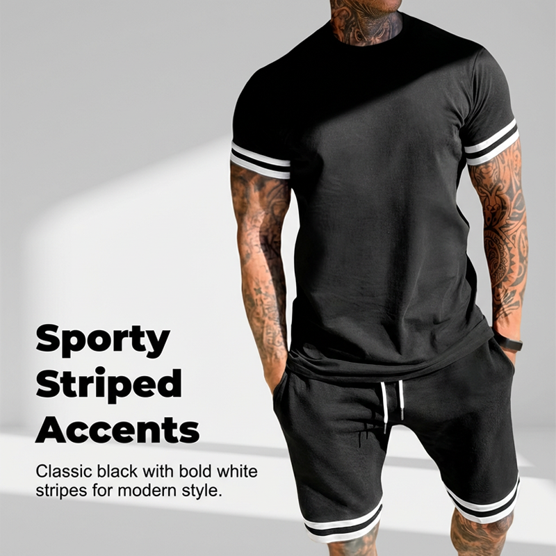 Casual Short Sleeve T-Shirt & Shorts Set
