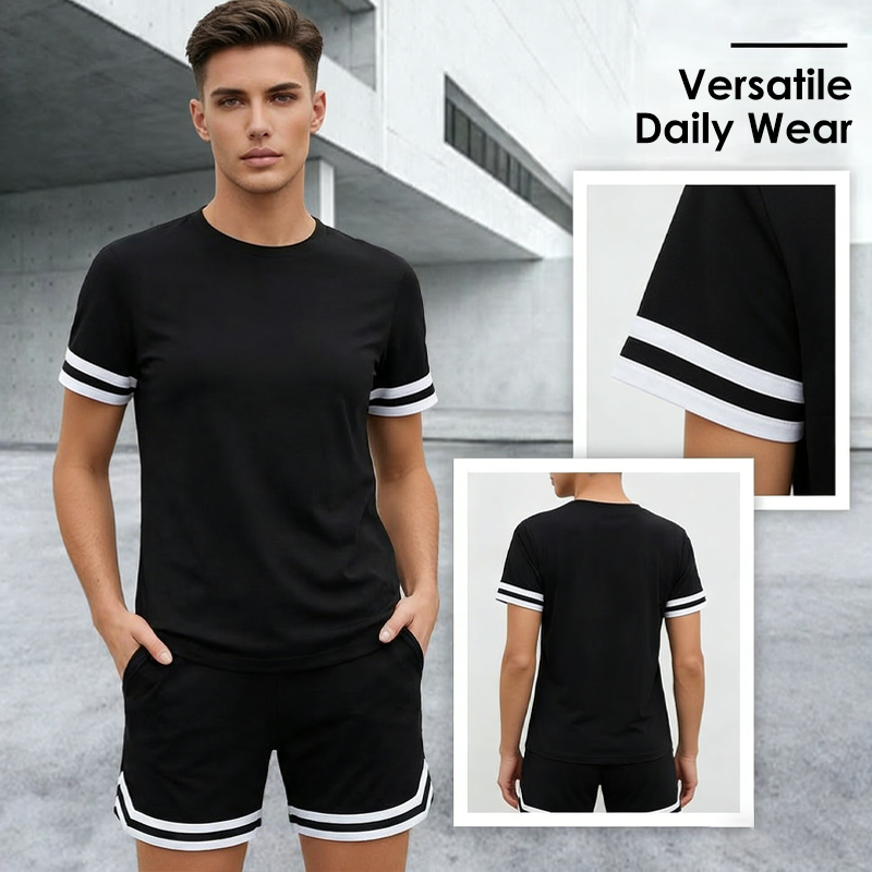 Casual Short Sleeve T-Shirt & Shorts Set
